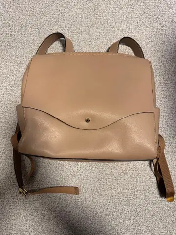 가벼운 가방 백팩 그레이 베이지 가로형