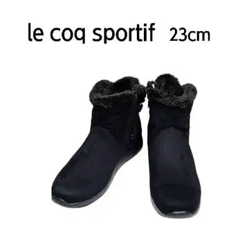 새상품급 le coq sportif 퍼 달린 어그 부츠 23cm