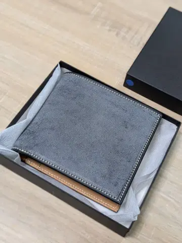 만소 브라이들 가죽 이단 접이식 지갑