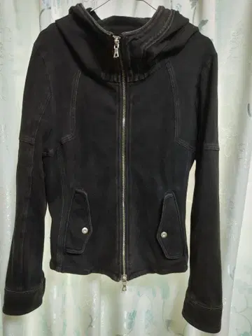 NO ID. 후드티 블랙 사이즈 1 (S)