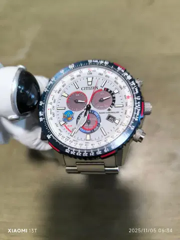 블루 임펄스 모델 CITIZEN 에코 드라이브 크로노그래프