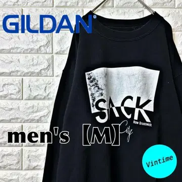 V33 [GILDAN] 프린트 맨투맨 [남성용 M] 블랙