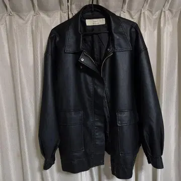 cepo 가죽 자켓 블랙 WORK & MILITARY