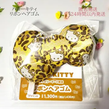 훼미리마트 한정판 리본 머리끈 디자인 B 헬로키티