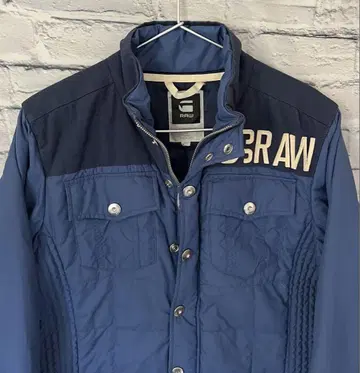 G-STAR RAW 디자인 퀼트 자켓 파랑 M 사이즈 중고