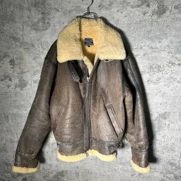 B-3 빈티지 자켓 양가죽 플라이트 자켓 브라운