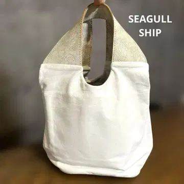 SEAGULL SHIP 리갈샵 가죽 백 화이트
