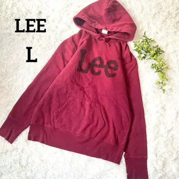 새상품급 LEE 후드 부착 트레이닝복 후디 버건디 5730