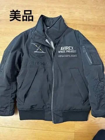 AVIREX MA-1 플라이트 자켓 블랙 M