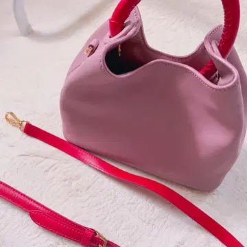 엘레메 핑크 빨간색 핸드백