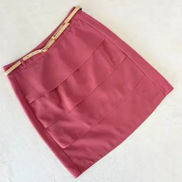 프로포션 바디 드레싱 벨트 타이 스커트 핑크 M 사이즈