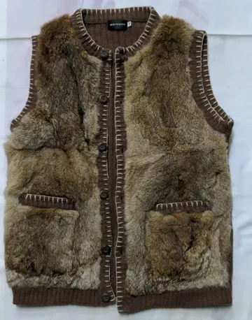 BOYCOTT 퍼 베스트 F 사이즈