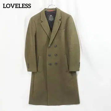 새상품급 LOVELESS 더블 체스터 코트 슈퍼100's 울 2