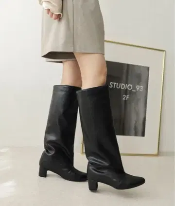 SESTO 와이드 샤프트 롱 부츠