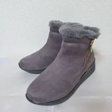 힐미 숏부츠 스웨이드 사이드 지퍼 그레이 22.5cm