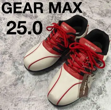 새상품 GEARMAX 골프화 빨간색 x 화이트 레드 x 화이트 25.0