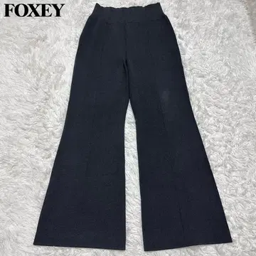 인기! 새상품급 폭시 니트 팬츠 베키오 플레어 빅 네이비