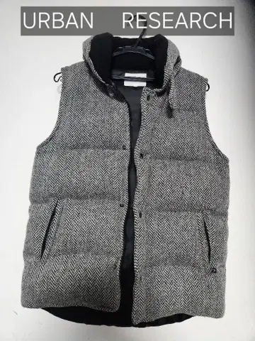 URBAN RESEARCH 헤링본 다운 베스트 40