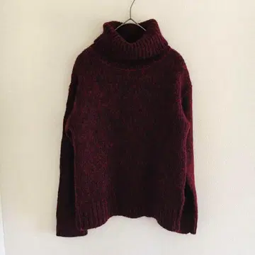 GEORGES RECH [ S ] 터틀넥 니트 울 두꺼운 원단