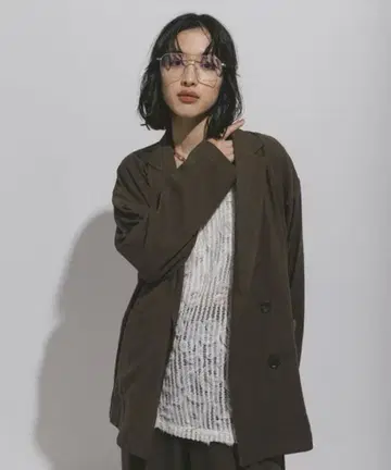 렙심 허니콤 도비 자켓 모카 카키