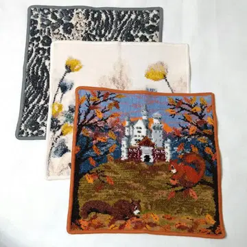 미사용 페이러 손수건 대형 3개 세트