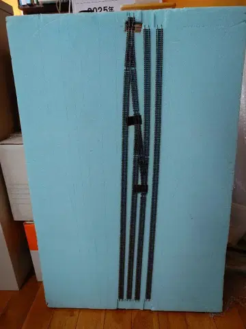 N 게이지 레일 세트 3도 포인트 레일 포함 900 600