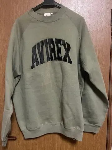 AVIREX XL 맨투맨 올리브 그린