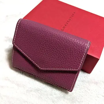 익명 배송 보나벤추라 스몰 지갑 슈링크 가죽 아네모네