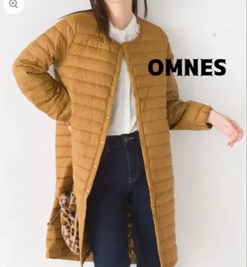 *OMNES*이너 다운 롱 코트*캐러멜*사이즈 1*루즈핏*