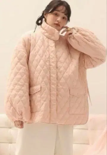 muguet 뮤게 퀼팅 다운 핑크