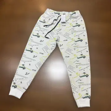 새상품 NOISESCAPE 저지 팬츠 화이트 L 사이즈