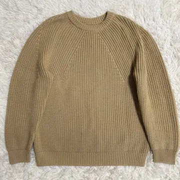 바토너 BATONER 시그니처 크루넥 스웨터 니트 베이지