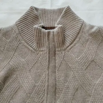 L 사이즈 캐시미어 100% Paul Stuart 하프 지퍼 니트 스웨터