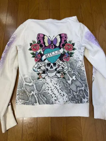 미사용 Ed Hardy 에드하디 후드티 s