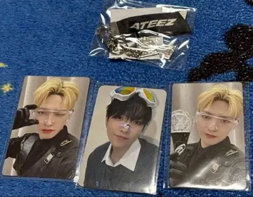 좋아요 금지 ATEEZ 홍중 트레이딩 카드 & 키링 세트 좋아요 불필요