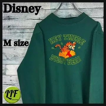 디즈니 캐릭터 자수 푸우 티거 맨투맨 그린 5614