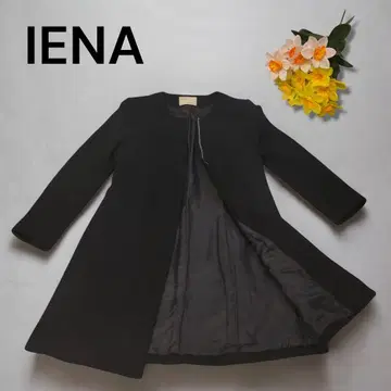 [ 새상품급 ] IENA 노카라 코트 블랙