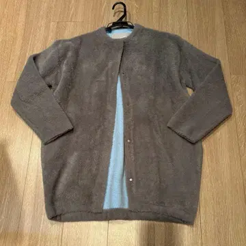 긴자 매기 두꺼운 원단 가디건 코트