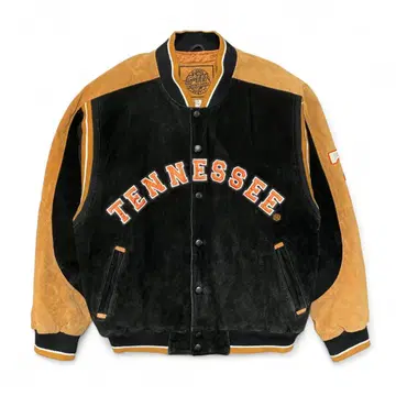 구제 빈티지 테네시 대학 볼런티어스 가죽 자켓 바시티 자켓