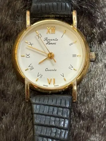 Raventa Quartz 손목시계 골드 케이스