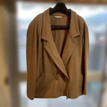 BELIER 카멜 테일러드 자켓 9호 한 장 재단