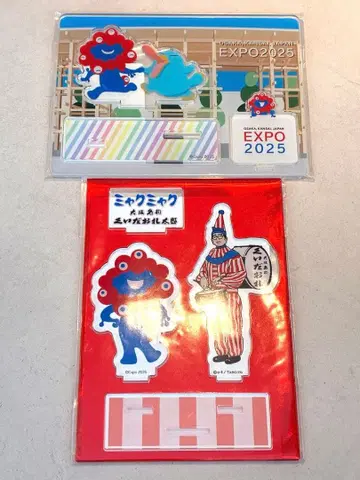 새상품 EXPO2025 미야쿠미야쿠x이코짱 쿠이다오레타로 아크릴 스탠드