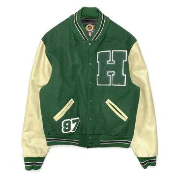 구제 빈티지 소매 가죽 바시티 자켓 스타디움 자켓 어워드 자켓