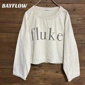 [ 베이플로우 ] BAYFLOW 맨투맨 짧은 기장 데미지 가공 캐주얼 F