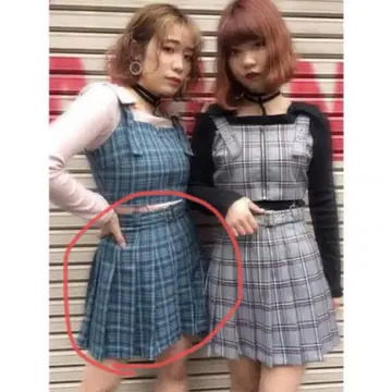 Bubbles 플리츠 스커트 파랑