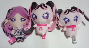 큐어 키스 메로롱 폭신폭신 외출 마스코트 봉제 인형 3개 세트