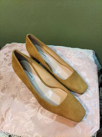 FABIO RUSCONI 브라운 스웨이드 펌프스 35