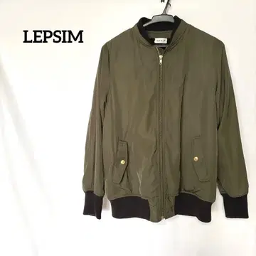 LEPSIM 렙심 자켓 M 카키 안감 보아 아우터 MA-1