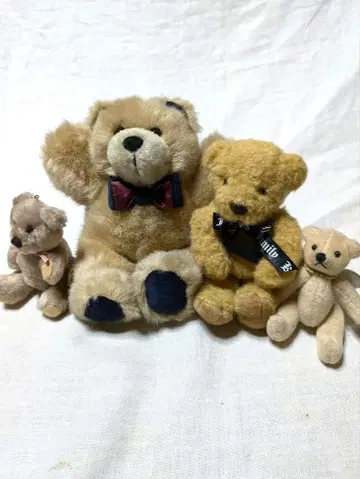 봉제 인형 곰돌이 4개 테디베어