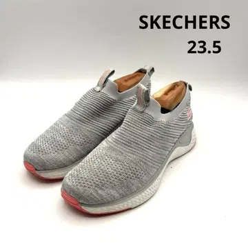 스케쳐스 슬립온 스니커즈 메쉬 23.5cm 그레이 통굽